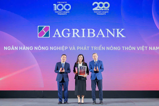 Agribank nằm trong Top 20 doanh nghiệp nộp ngân sách lớn nhất Việt Nam 2025