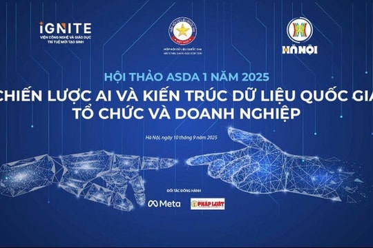 Hơn 100 đại biểu dự hội thảo 'Chiến lược AI và Kiến trúc dữ liệu quốc gia, tổ chức và doanh nghiệp'
