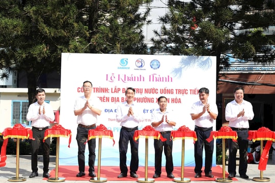 SAWACO lắp đặt nhiều trụ nước uống trực tiếp trên địa bàn TP.HCM