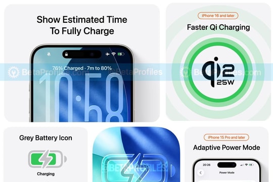 iOS 26 bổ sung cài đặt pin giúp hạn chế tình trạng iPhone tụt nhanh