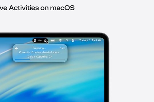 iPhone Mirroring trên macOS Tahoe mang đến trải nghiệm Live Activities mới