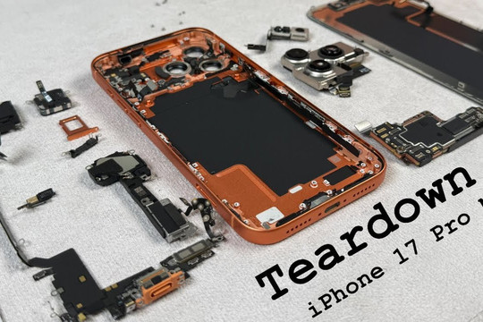 iFixit 'mổ xẻ' iPhone 17 Pro: Pin hé lộ khác biệt quan trọng