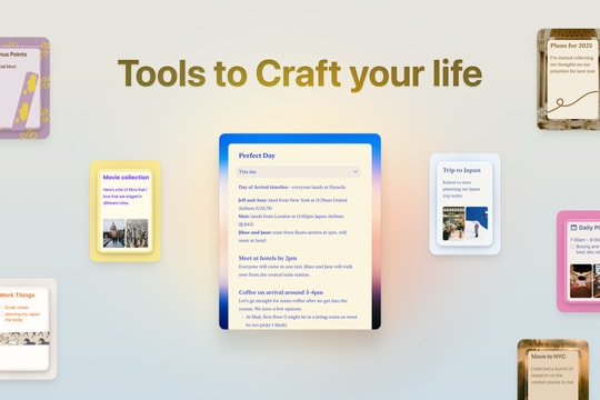 Craft - ứng dụng ghi chú, quản lý công việc trên iOS