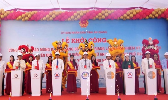 An Giang khởi công cầu đường bộ ven biển hiện đại nhất Miền Tây