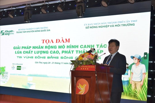 Tìm giải pháp nhân rộng mô hình canh tác lúa chất lượng cao, phát thải thấp tại ĐBSCL