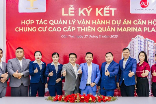 Thiên Quân Marina Plaza chính thức hợp tác cùng Asahi Japan: Kiến tạo chuẩn mực vận hành tòa nhà tại vùng Tây Nam Bộ