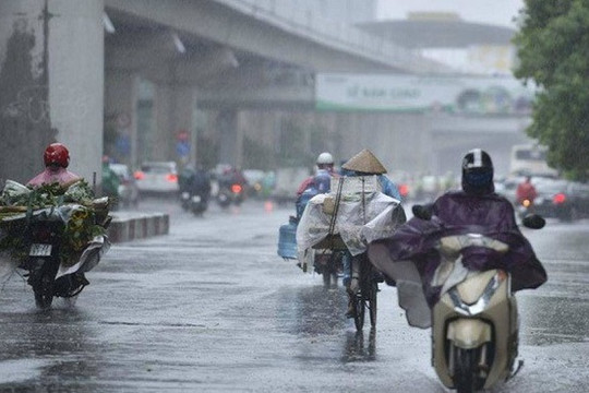 Thời tiết hôm nay 5.12: Không khí lạnh tăng cường, Hà Nội vừa mưa vừa rét