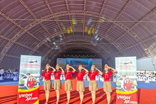 Vietjet cất nóc hangar chuẩn quốc tế, khai trương chuyến bay tới Cảng Hàng không quốc tế Long Thành