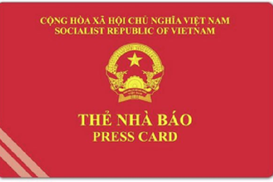 Gia hạn thẻ nhà báo kỳ hạn 2021 - 2025 đến hết tháng 3.2026