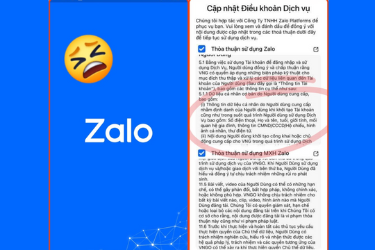 Điều khoản mới của Zalo gây khó chịu, người dùng 'kháng cự yếu ớt'