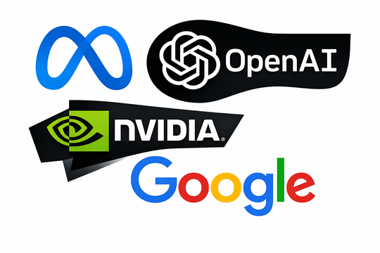 Các thương vụ bom tấn của Meta, OpenAI, Nvidia, Google năm 2025