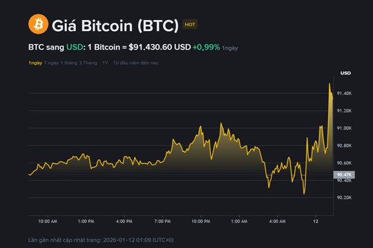 Giá Bitcoin hôm nay 12.1: Chuyên gia từ Fidelity cảnh báo về mốc 65.000 USD