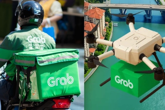 Grab tính việc giao hàng bằng máy bay không người lái