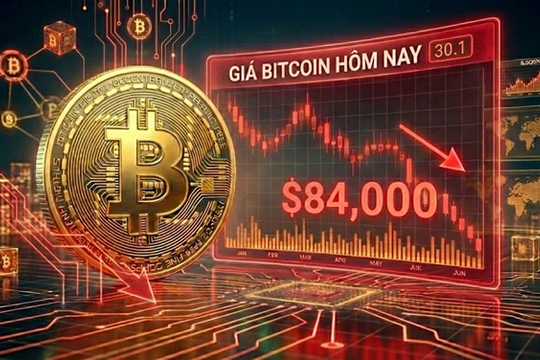 Giá Bitcoin hôm nay 30.1: Lao dốc xuống 84.000 USD, toàn bộ thành quả từ đầu năm bị xóa sạch