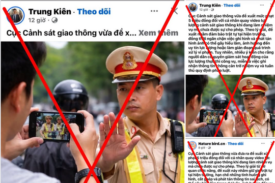Thực hư thông tin phạt 5 triệu khi quay video cảnh sát giao thông