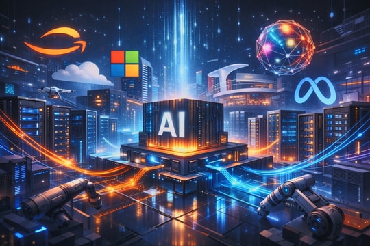 Amazon bạo chi vì hạ tầng AI như Alphabet, Meta và Microsoft, cổ phiếu giảm sâu