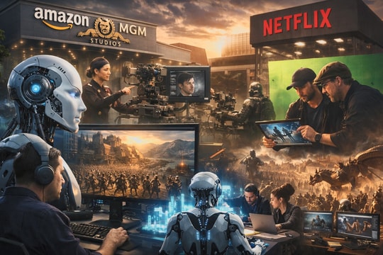 Amazon, Netflix và các hãng dùng AI tăng tốc sản xuất phim như thế nào?