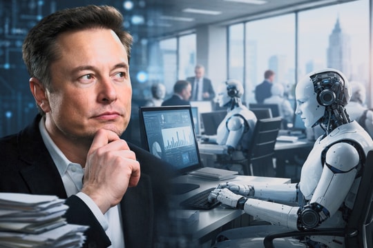 Elon Musk đoán AI thay thế hơn 50% công việc văn phòng: Thực tế hay thổi phồng?