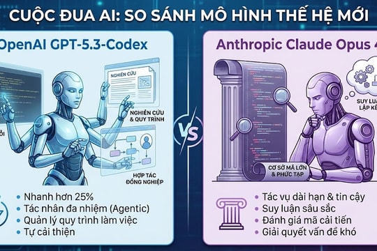 So sánh GPT-5.3-Codex của OpenAI và Claude Opus 4.6 của Anthropic
