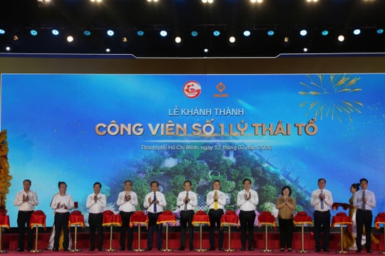 Khánh thành công viên số 1 Lý Thái Tổ - Biểu tượng sự tri ân và hồi sinh của TP.HCM