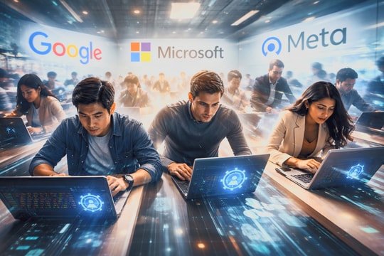 AI tạo ra cuộc đua sinh tồn của nhân viên tại Google, Microsoft, Meta