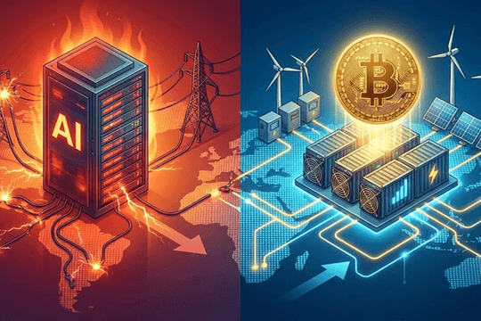 Bitcoin bị ‘vơ đũa cả nắm’ với AI: Sự thật về cơn khát năng lượng của kỷ nguyên số