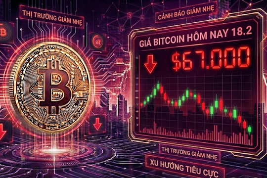 Giá Bitcoin hôm nay 18.2: Vùng 70.000 USD là rào cản quyết định xu hướng ngắn hạn của BTC