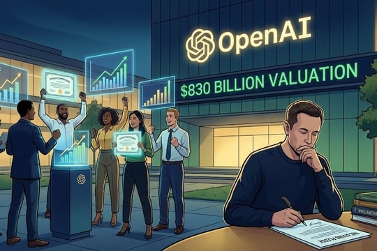 Nhân viên OpenAI bỏ túi trung bình 1,5 triệu USD trong năm 2025