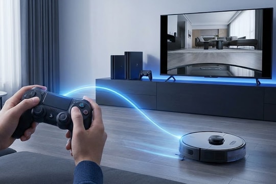 Kết nối tay cầm PlayStation với robot hút bụi và cái kết ớn lạnh