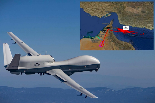 Tin vũ khí hôm nay 27.2: UAV chiến lược Mỹ áp sát bờ biển Iran