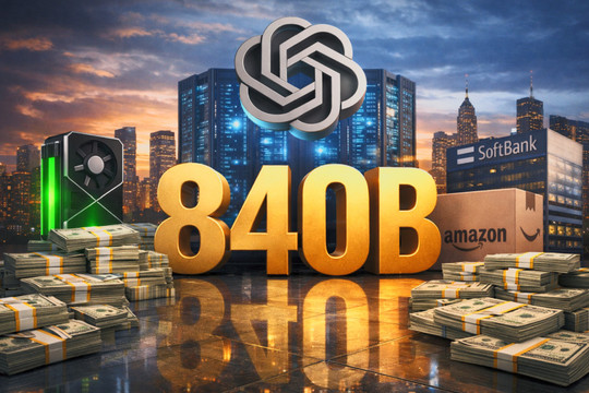 OpenAI đạt định giá 840 tỉ USD khi huy động được 110 tỉ USD từ Nvidia, Amazon, SoftBank