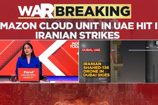 Trung tâm dữ liệu của công ty Mỹ bốc cháy sau đợt Iran tấn công