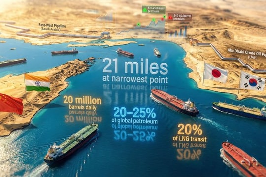 Châu Á chịu tác động mạnh khi eo biển Hormuz bị bóp nghẹt