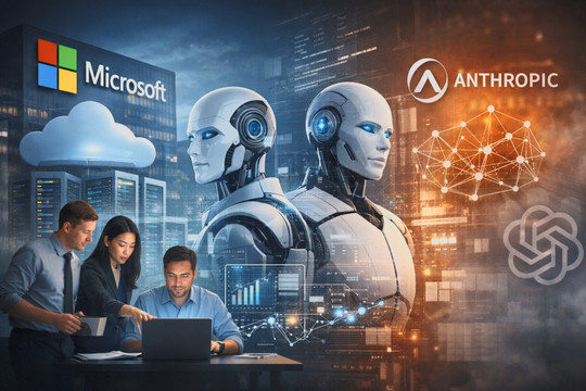 Microsoft dùng công nghệ của Anthropic thúc đẩy tác tử AI, giảm phụ thuộc OpenAI