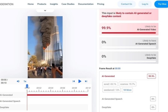Video AI giả “Iran phóng 1.800 tên lửa vào Burj Khalifa” gây xôn xao mạng xã hội