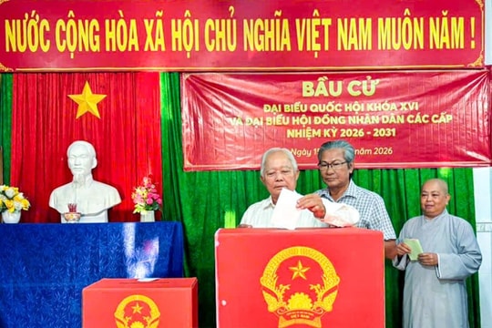 Cần Thơ, Vĩnh Long, Cà Mau có tỉ lệ cử tri đi bầu cử đạt gần tuyệt đối
