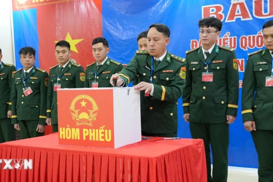 Lai Châu: Bầu cử tại Đồn Biên phòng Dào San
