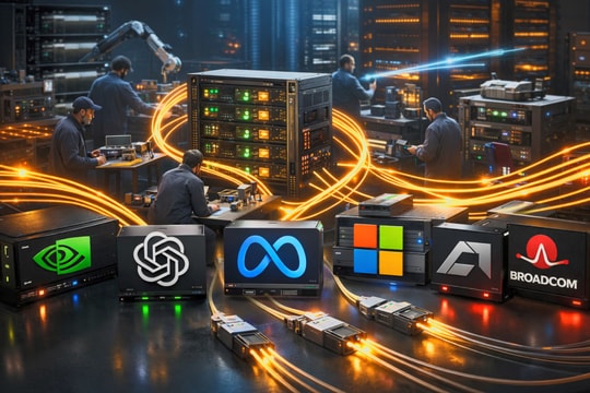 Lý do Nvidia, OpenAI, Meta, Microsoft, AMD cùng xây chuẩn kết nối cho siêu hạ tầng AI