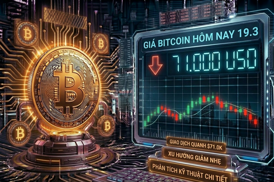 Giá Bitcoin hôm nay 19.3: Dù giảm về 71.000 USD, phe mua vẫn chiếm ưu thế?