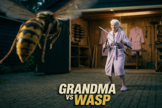 Xem 'Grandma vs Wasp': Phim AI gây sốt, chất lượng như 'bom tấn'