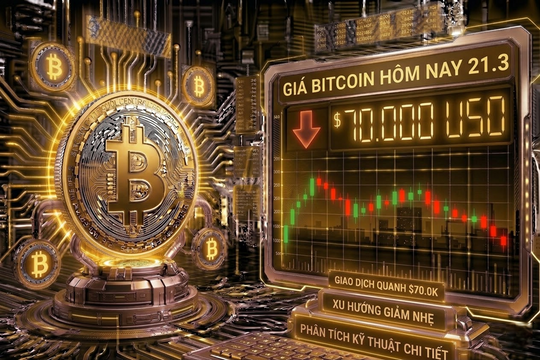 Giá Bitcoin hôm nay 21.3: Chưa chạm đáy, chuyên gia cảnh báo có thể rơi dưới 60.000 USD