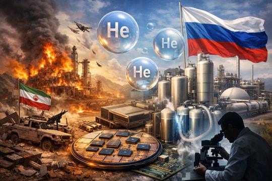 Chiến sự Iran làm gián đoạn nguồn cung helium: Cơ hội cho Nga trong ngành chip