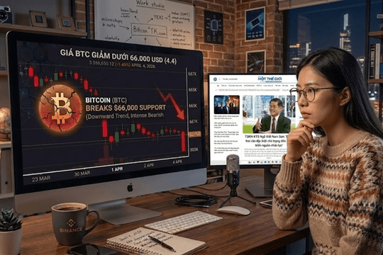 Giá Bitcoin hôm nay 4.4: Dao động quanh 66.000 USD, cả bên mua và bán đều thận trọng