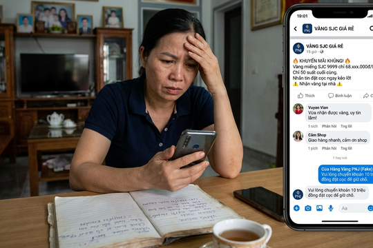 Ma trận lừa đảo vàng hoành hành trên mạng xã hội