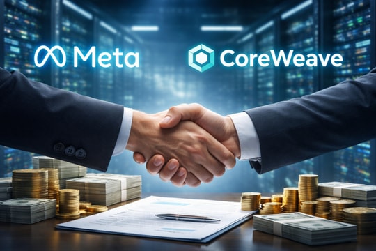 Meta chi thêm 21 tỉ USD cho CoreWeave, hướng tới siêu trí tuệ
