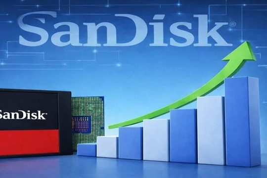 Cổ phiếu SanDisk tăng hơn 26 lần trong 1 năm do khan hiếm bộ nhớ