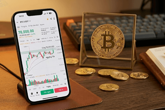 Giá Bitcoin hôm nay 13.4: Chững lại quanh 70.000 USD, nghỉ lấy đà hay chuẩn bị giảm sâu?