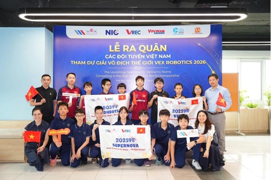 18 đội tuyển robotics Việt Nam chính thức ra quân chinh phục VEX World Championship 2026
