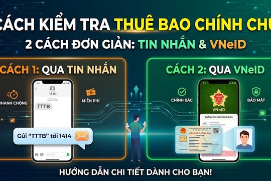 Cách kiểm tra SIM chính chủ bằng tin nhắn và VNeID chỉ trong 30 giây, tránh bị gián đoạn thuê bao