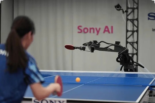 Công nghệ nào giúp robot bóng bàn đánh bại các cao thủ?